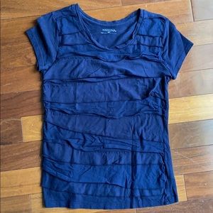 Navy Blue Ruffles Merona T-Shirt
